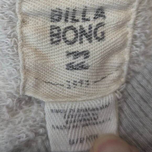 Billabong Size Small Cutoff Gray Sweatshirt - Picture 3 of 11